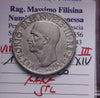 NL* VEIII ITALIA 1 LIRA IMPERO 1936 XIV RARA SPL Perizia Filisina Massimo
