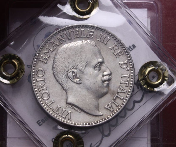 NL* VEIII SOMALIA ITALIANA 1 RUPIA ARGENTO 1912 RARA SPL Perizia Filisina M.