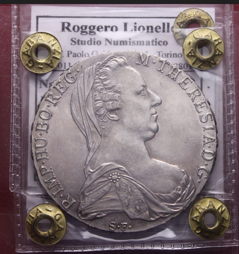 NL* VEIII COLONIA ERITREA TALLERO MARIA TERESA 1780 (1936) QFDC Perizi ...