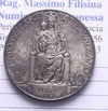 EN* ROME VATICAN CITY Pope PIUS XI 10 Lire SILVER 1937 SUPER with patina