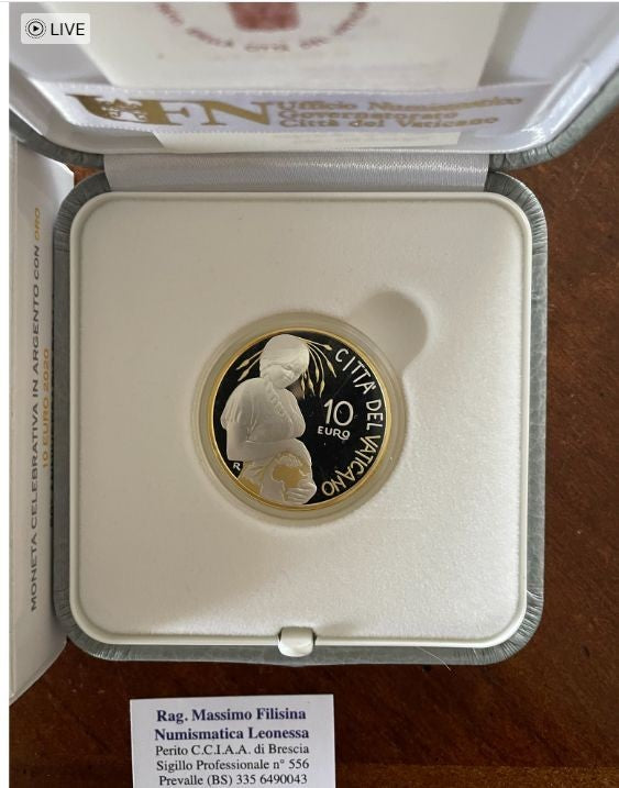 NL* VATICANO 10 Euro ORO E ARGENTO 2020 GIORNATA MONDIALE DELLA TERRA PROOF set