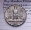 NL* VEIII Italia 5 LIRE ARGENTO AQUILOTTO 1930 SUPER con lustro e patina