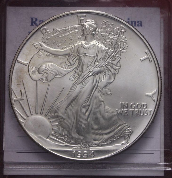 NL* STATI UNITI 1 DOLLARO ARGENTO 1994 1 ONCIA OZ ARGENTO PURO Liberty Walking