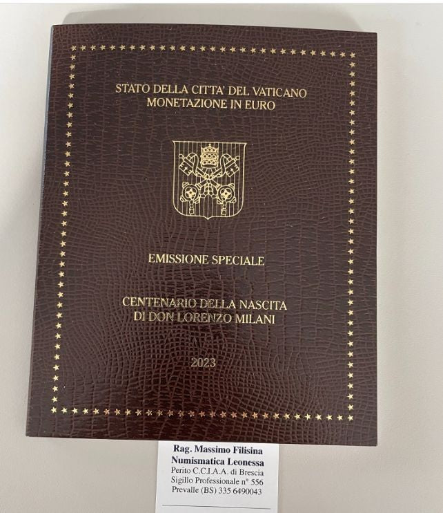 NL* VATICANO FRANCESCO Divisionale 2023 DON LORENZO MILANI 9 Valori FDC