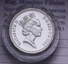 NL* GB UK ELISABETTA II 1 ONE  POUND SILVER Argento 1983 PIEDFORT PROOF CAMEO ob