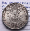 NL* ROMA CITTA' DEL VATICANO SEDE VACANTE 10 Lire Argento 1929 super con patina