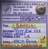 NL* VEIII 1 LIRA ARGENTO AQUILA SABAUDA 1905 R2 BB+ Perizia Rollero