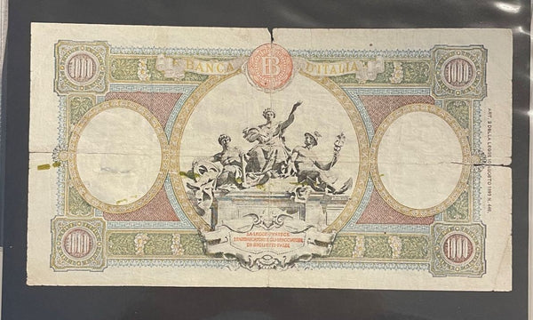 NL* BANCA D'ITALIA Banconota 1000 LIRE MARINARE 8 OTTOBRE  1943 T 225