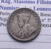 NL* INDIA RE GIORGIO V 1/4 QUARTER RUPEE Rupia Argento  1917 ECCELLENTE