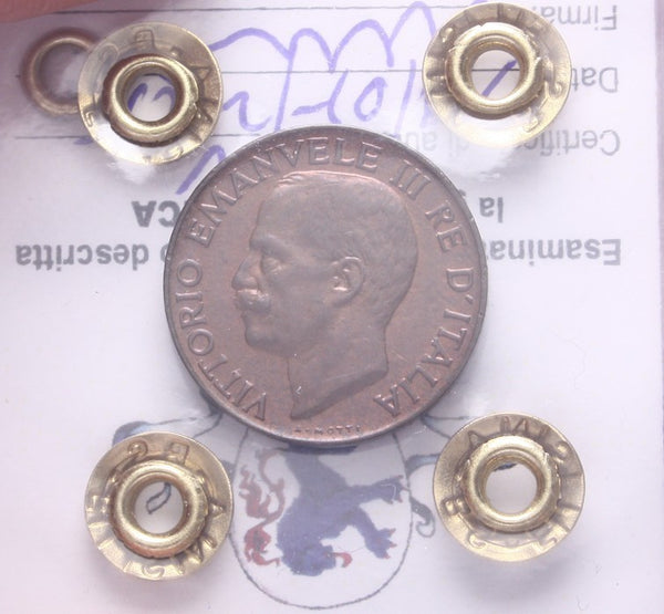 NL*VEIII Italia 5 CENTESIMI SPIGA 1932 QFDC Perizia Filisina Massimo