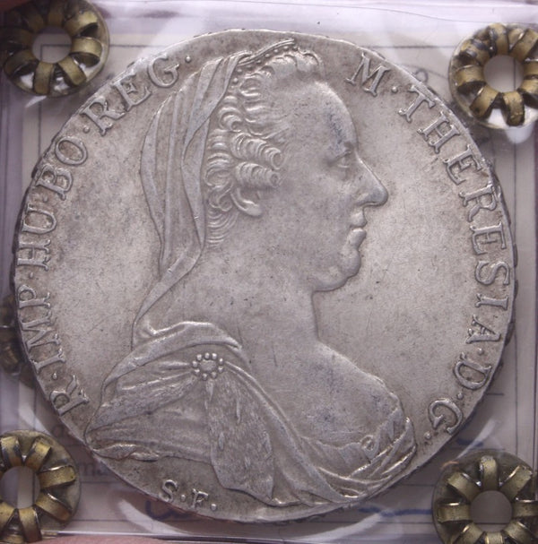 NL* VEIII COLONIA ERITREA TALLERO MARIA TERESA 1780 SPL Perizia Aurora