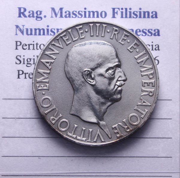 NL* VEIII 5 LIRE Argento FECONDITA' 1936 XIV Eccellente conservazione *3