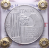 NL* VEIII 20 LIRE ARGENTO 1928 ELMETTO o CAPPELLONE NC BB+ Perizia Filisina