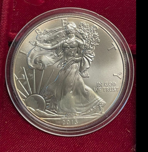 NL* U.S.A. 1 DOLLARO ARGENTO 2013 1 ONCIA ARGENTO PURO Liberty Walking-SILVER OZ