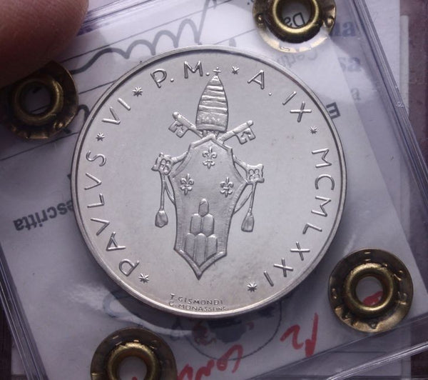NL* ROMA PAOLO VI SERIE 8 PROVE Pattern IN ARGENTO 1971 IX 8 Valori FDC Perizia