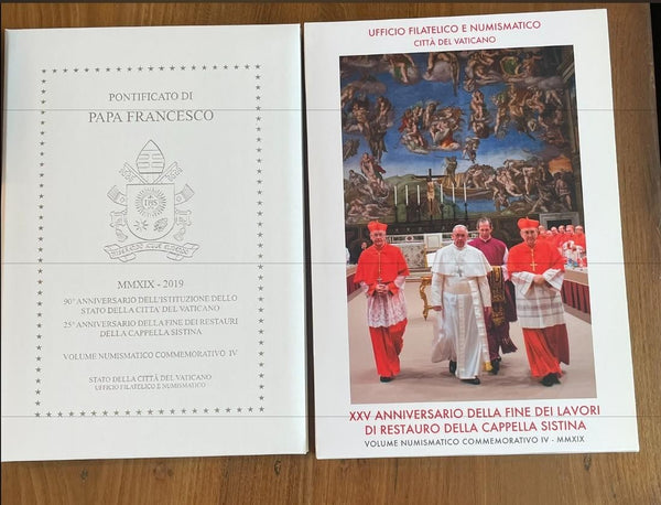 NL*CITTA' DEL VATICANO PAPA FRANCESCO Volume Numismatico 2019 IV 2+2 EURO FDC