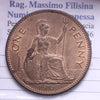 NL* GRAN BRETAGNA ELISABETTA III 1 ONE PENNY 1967 superba conservazione