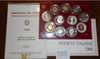 NL* ITALIA Divisionale 1986 DONATELLO 11 V con 500 LIRE ARGENTO PROOF Set