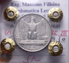 NL* VEIII Italia 5 LIRE ARGENTO AQUILOTTO 1930 SPL Perizia Filisina Massimo