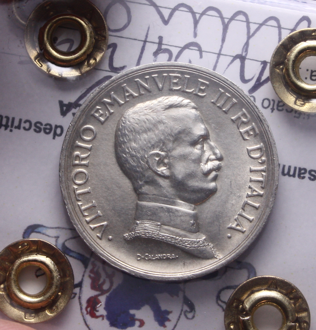 NL* VEIII 1 LIRA ARGENTO 1916 QUADRIOGA BRIOSA RARA QFDC Perizia Filisina