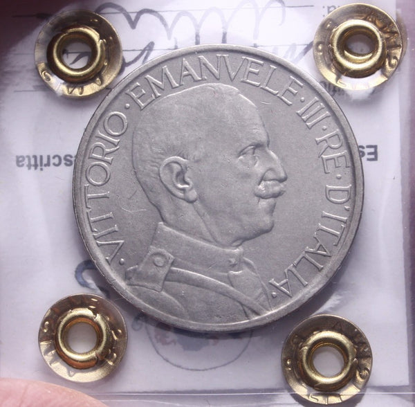 NL* VEIII Italia BUONO 2 LIRE FASCIO 1925 SPL + Perizia Filisina Massimo