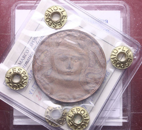 NL* VEIII ITALIA 20 Centesimi 1906 FIERA DI MILANO Q.FDC/FDC Perizia Esposito M