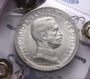 NL* VEIII Italia 2 LIRE AG 1915 QUADRIGA BRIOSA QFDC COLPETTINO Perizia Filisina