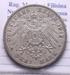 NL* GERMANIA DEUTSCHE REICH PRUSSIA WILHEM II 3 MARCHI Argento 1912 A eccellente