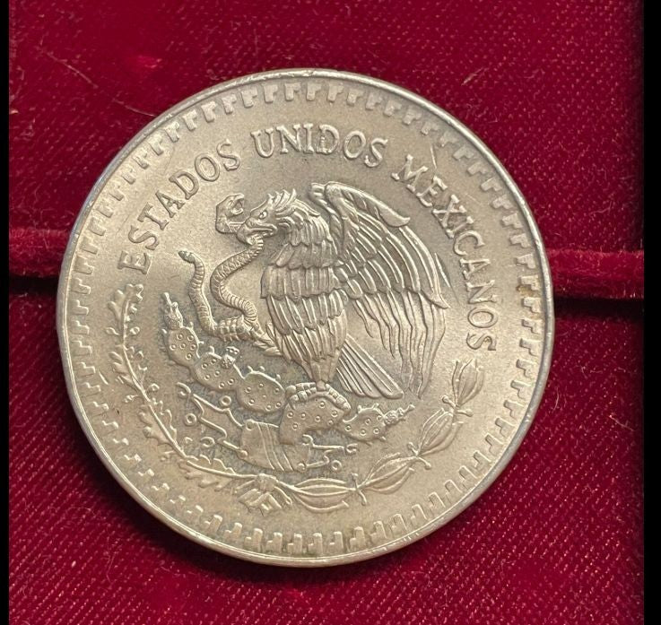 NL* MESSICO MEXICO 1 ONCIA ARGENTO PURO 1987 1 Silver Pure OZ