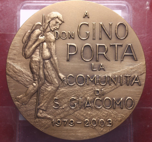 NL* BRESCIA Medaglia Bronzo SAN GIACOMO DON GINO PORTA 1979-2003 opus Medici