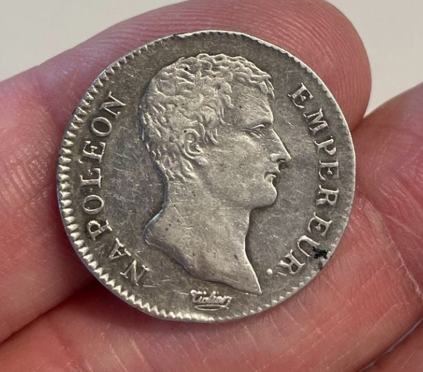NL* FRANCIA REPUBBLICA NAPOLEONE I Imperatore 1 Franc ARGENTO AN 13 A