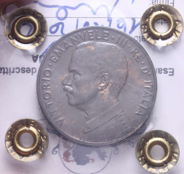 NL*VEIII Italia 5 CENTESIMI PRORA 1918 QFDC Perizia Filisina Massimo * 3