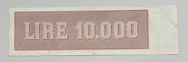 NL* BANCA D'ITALIA Banconota 10000 Lire TITOLO PROVVISORIO 14 Agosto 1947