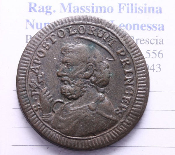 NL* STATO PONTIFICIO ROMA Sanpietrino 2 BAIOCCHI E MEZZO 1797 eccellente