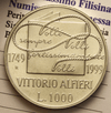 NL* ITALY 1000 Lire Silver 1999 VITTORIO ALFIERI FDC Uncirculated
