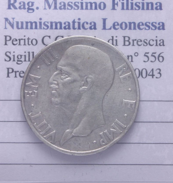 NL* VEIII 5 LIRE ARGENTO FECONDITA' 1936 XIV Eccellente conservazione
