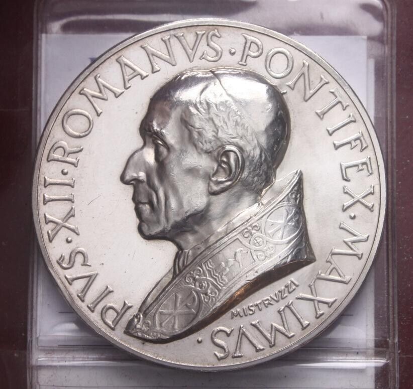 NL* ROME PIUS XII Silver Medal 1950 HOLY YEAR THE HOLY DOOR