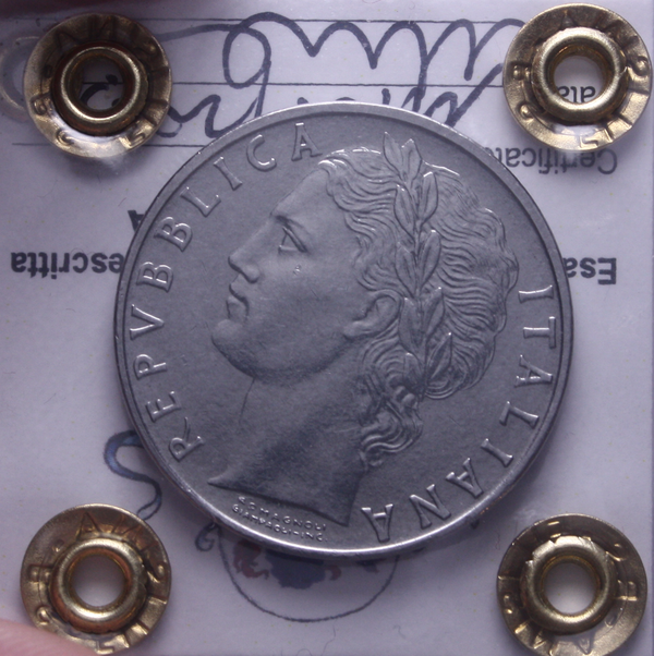 NL* Italia Repubblica 100 LIRE MINERVA 1967 FDC Perizia Filisina Massimo
