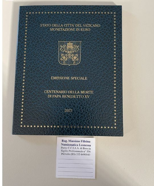 NL* VATICANO FRANCESCO Divisionale 2022 CENTENARIO MORTE BENEDETTO XV 9 Valori