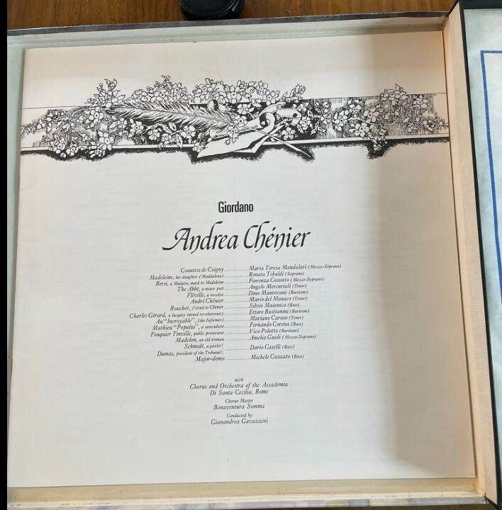 NL* ITALIA DISCO GIORDANO ANDREA CHENIER Grand Opera Series - Gavazzeni