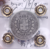 NL* SAVOIA VEII 1 Lira Argento 1850 TORINO RARA MB Perizia Filisina Massimo