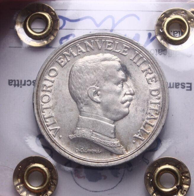 EN* ITL IIII 2 Lire silver QUADRIGA BRIOSA 1915 QFDC/FDC Filisina M. Expert Report