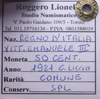 NL* VEIII 50 CENTESIMI LEONI CONTORNO LISCIO 1921 SPL Sigillo Roggero Lionello