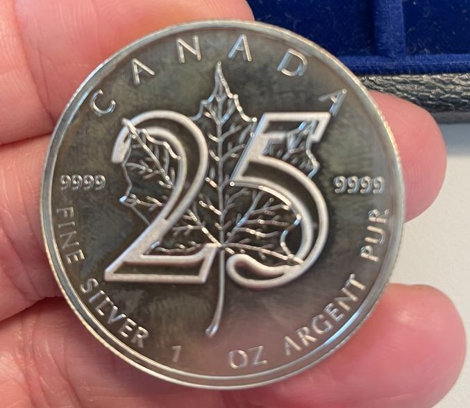 NL* CANADA 5 Dollari argento 2013 ONCIA ARGENTO PURO Foglia Acero Maple leaf OZ