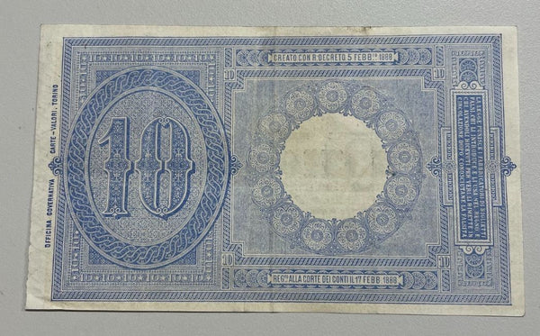 NL* UMBERTO I Biglietto di STATO DA 10 LIRE 21 Settembre 1902 1326-022536