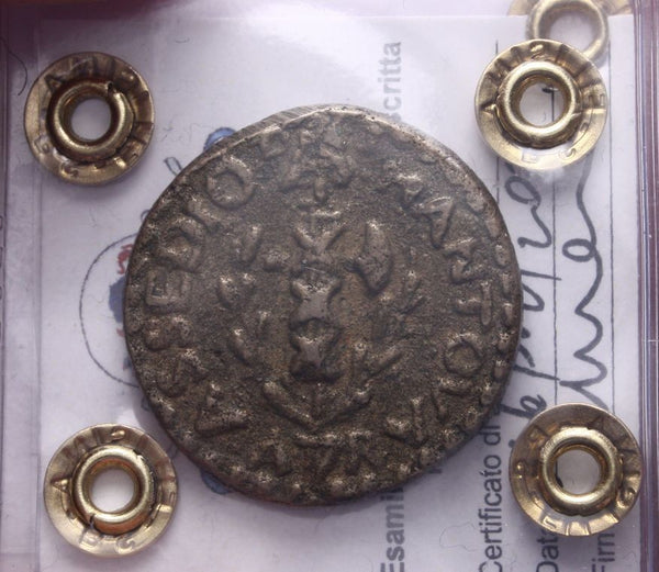 NL* LOMBARDIA ASSEDIO MANTOVA 1799 UN SOLDO DI MILANO QSPL/SPL Perizia Filisina