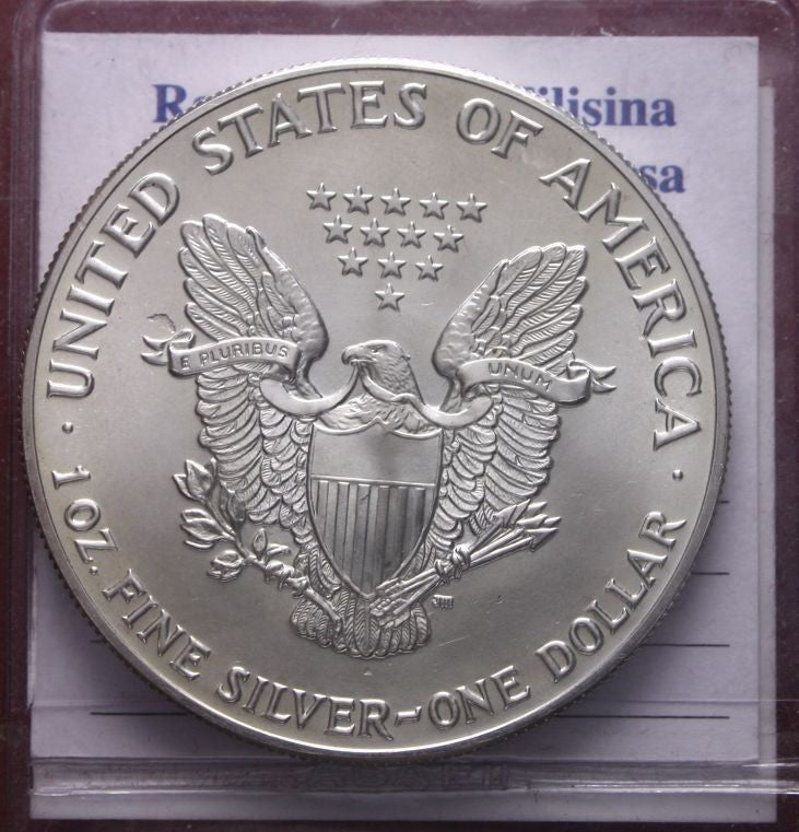 NL* STATI UNITI 1 DOLLARO ARGENTO 1987 1 ONCIA OZ ARGENTO PURO Liberty Walking