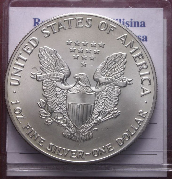 NL* STATI UNITI 1 DOLLARO ARGENTO 1987 1 ONCIA OZ ARGENTO PURO Liberty Walking