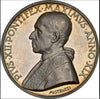 NL* VATICANO PAPA PIO XII Medaglia ARGENTO 1957 XIX in Slab MS66 NCG USA - FDC E