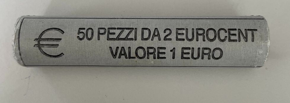 NL* ITALIA ROTOLINO da 50 Pezzi di 2 CENTESIMI 2002 Fior di conio